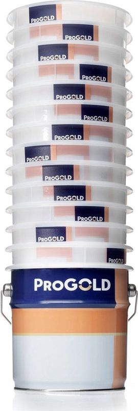 ProGold Verzetblik - 15 Inzetvaatjes - Inclusief Deksel - Snel wisselen van kleur - Brede afstrijkrand - 2,5 Liter