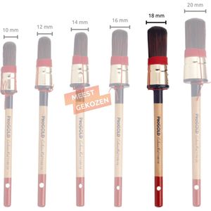 ProGold Exclusive Red Ronde Kwast - Serie 7100 1 Stuk - Kwasten - Verfwinkel is tot 50% goedkoper