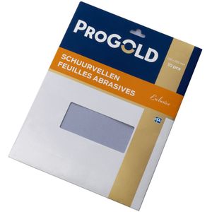 ProGold - Schuurpapier Exclusive Vellen - Schuurmateriaal - 10 Stuks