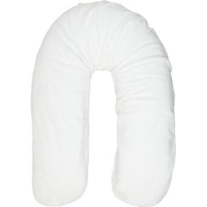 Briljant Baby - Hoes voor Voedingskussen - Badstof - Wit