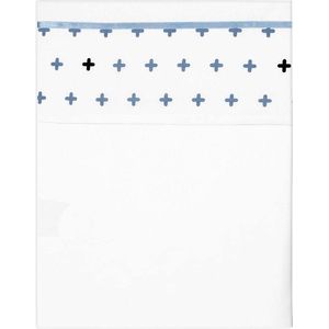 Briljant Baby Ledikant Laken Crizz Crozz - 100 x 150 - Silverblue