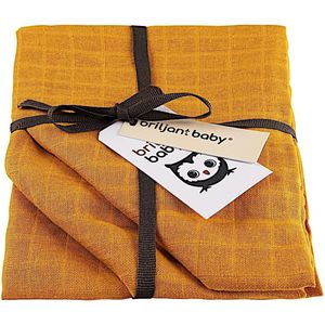 Briljant Baby Luier Hydrofiel - Hydrofiele Doeken - 70 x 70 - Uni - Oker - 3 Stuks