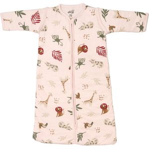 With Love Animals Jersey Winter Slaapzak Met Afritsbare Mouw Roze 90