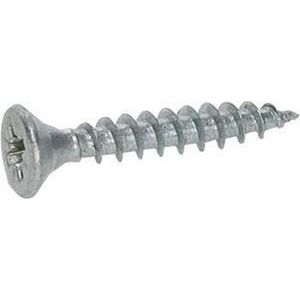 4tecx Platverzonkenkopschroef Pozidriv Verzinkt 3,5x25 Voldraad - VE=200 - 0224.01.17101