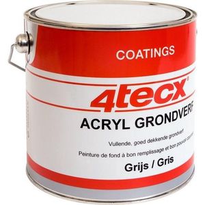4tecx Grondverf Acryl Grijs 2,5L