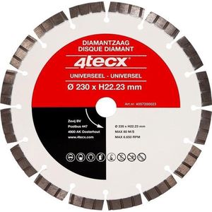 4tecx Diamantschijf Turbo 230x22,23mm Universeel Dry