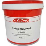 Latex - Wit - Afwasbaar Superdek - 10L - Professionele Muurverf Binnen