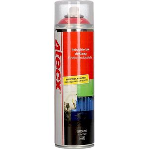 4tecx Industrielak Spray Vuurrood Hoogglans RAL3000 500Ml