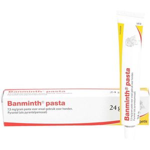 Banminth Pasta tegen wormen hond