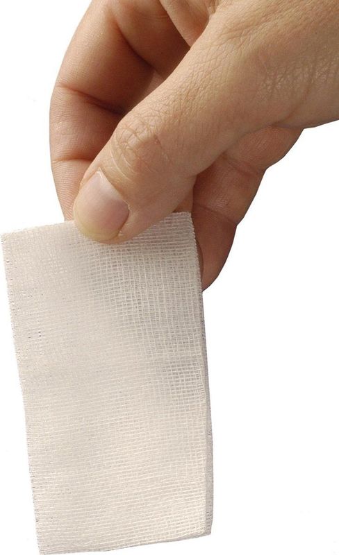 HEKA pres hydrofiel gaaskompres 10 cm x 10 cm niet steriel - 12 laags - 100 stuks