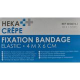 Heka - Crepe Windsel - 4m x 6 cm - 10 Stuks - Elastisch Fixatiewindsel