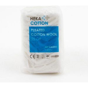 Heka zigzag watten 25 gram 100% Katoen - Extra zacht