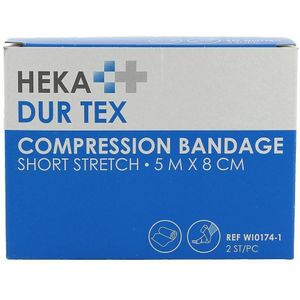 HEKA - Dur Tex - Compressiezwachtel - Elastisch - Korte Rek