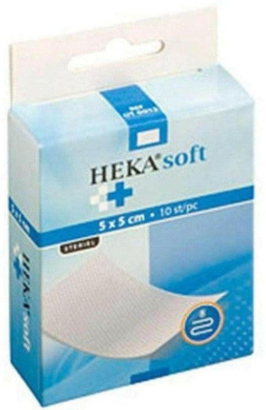 Heka - Kompres - Non-woven - 5 x 5 cm - 10 Stuks