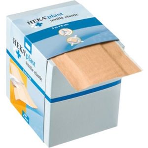 HEKA plast textile elastic dispenserdoos 5 m x 6 cm niet steriel - Pleister op rol
