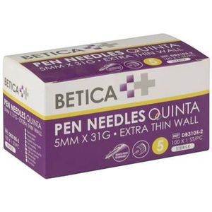 Betica pennaalden - 6MM x 31G - 100 stuks