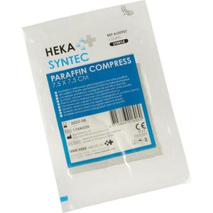 Heka Paraffin Compress 7,5 x 7,5 cm Steriel 10 stuks