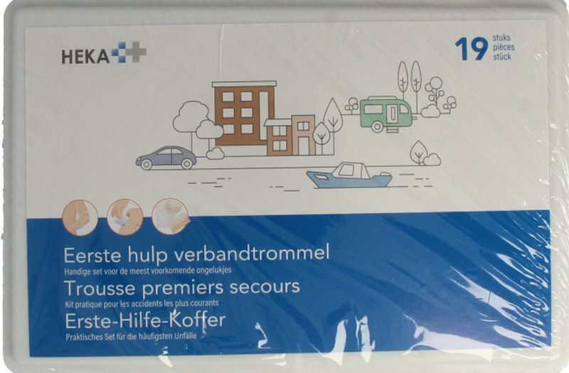 Heka eerste hulp verbandset - verbandtrommel