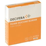 Decifera Foam Silicone border - Silicone wondpleister - 7,5 x 7,5 cm - 5St.