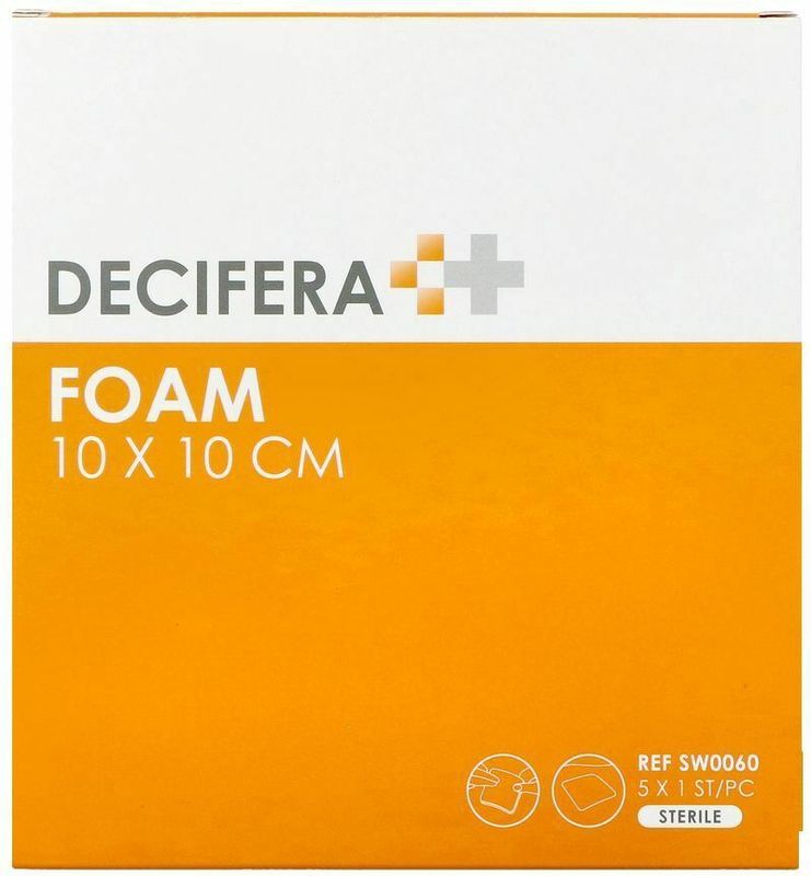 Decifera - Foam Silicone Border - Gaaskompres - Absorberend - Niet Verklevend