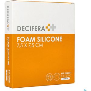 Decifera Foam Silicone 7,5 x 7,5 cm - 5 stuks