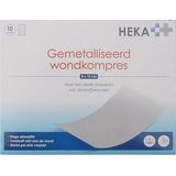 Alupad - Gemetalliseerd wondkompres 8 x 10 cm steriel - 10 stuks