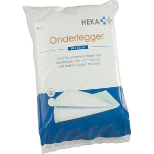 Heka celstof onderlegger 8 stuks 60 x 60 cm - Incontinentie - Incontinentiepads - Urineverlies - Zwangerschap - Bevalling - Bedplassen