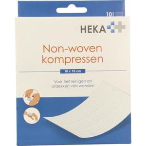 Gaaskompressen - Klein - 10 x 10 cm - Non-woven - 10 Stuks