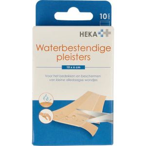 Heka Waterbestendige pleisters 10 x 6cm 10st