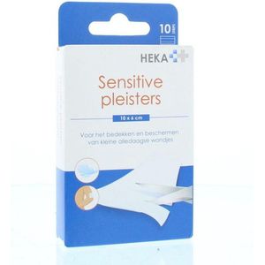 HEKA Sensitive pleister - 10 strips van 10 x 6 cm - Wondpleister voor gevoelige huid