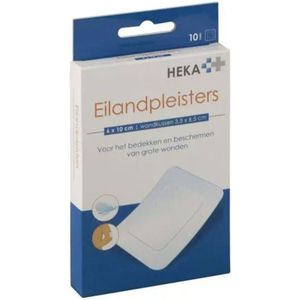 Hekaplast Eilandpleister border 6cm x 10cm steriel 10st