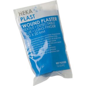 Hekaplast detectable lange vingerpleister 180 x 20mm - zakje á 15 stuks