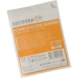 Decifera Foam Silicone border - Silicone wondpleister - Extra Thin - 5 x 5 cm - 5 stuks