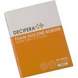 Decifera Foam Silicone border - Silicone wondpleister - Extra Thin - 5 x 5 cm - 5 stuks