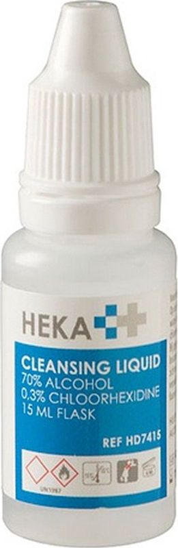 Heka - Reinigingsvloeistof - 15ml - Desinfectans - 0,3% Chloorhexidine