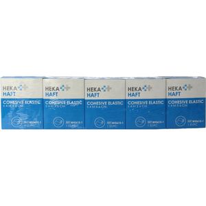 Hekahaft - Cohesive windsel 4m x 6 cm - 5 Stuks