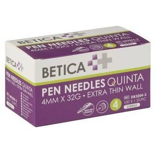 Betica Pen Needles Quinta 4mmx32g 100