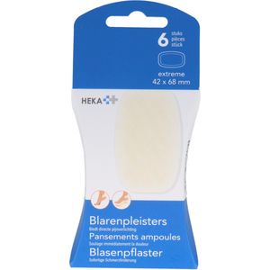 Heka - Blaarpleisters Extreme - 6 Stuks - Bescherming - Comfortabel Draagcomfort