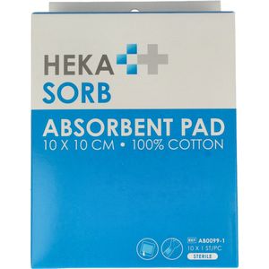 Heka - Absorberend Verband Steriel - 10 x 10 cm - Medisch Hulpmiddel
