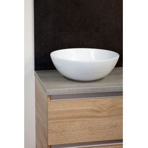 HR Badmeubelen waskom - 39x14.5cm - keramiek wit 73173030
