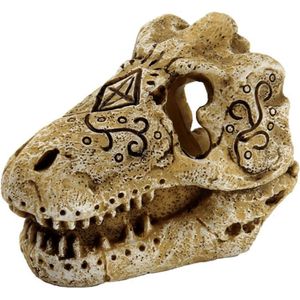 Superfish Prehistorische Schedel Tyrannosaurus Rex T-Rex Hars Aquarium Ornament Decoratie 8x6x6cm