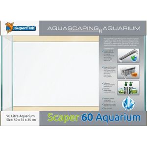 Superfish Scaper 60 - Aquaria - 50x35x35 cm 60 l Transparant