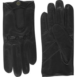 MGGMOKAY Heren lederen autohandschoenen Touchscreen lederen handschoenen ongevoerd, S