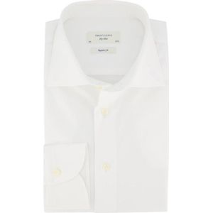 Profuomo - Sky Blue - Overhemd - Wit - 100% Katoen