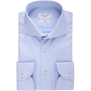 Profuomo Hadleighs Royal Twill Shirt - Blauw - Heren - Overhemden Formeel