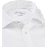 Profuomo - Regular Fit Overhemd - Wit - 100% Katoen - Strijkvrij