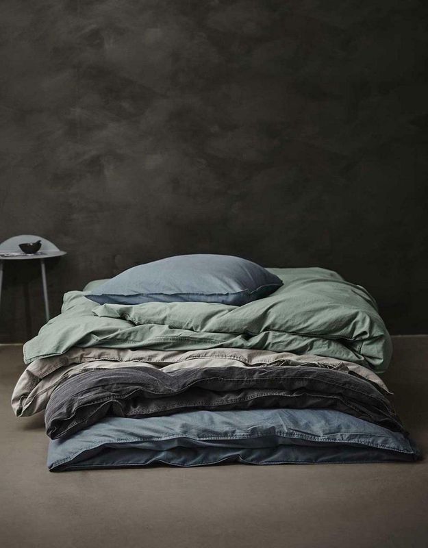 Essenza - Guy - Dekbedovertrek - Antraciet - Katoen - Inclusief Kussenslopen