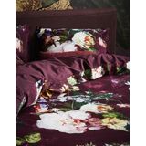 ESSENZA Fleur Dekbedovertrek Bordeauxrood - Tweepersoons – 200x200/220 cm