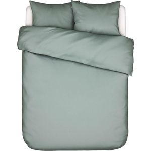 ESSENZA Minte Dekbedovertrek Dusty green - Lits-Jumeaux XL – 260x200/220 cm