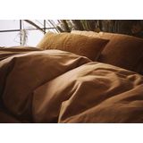 ESSENZA Minte Dekbedovertrek Leather brown - Lits-Jumeaux XL – 260x200/220 cm